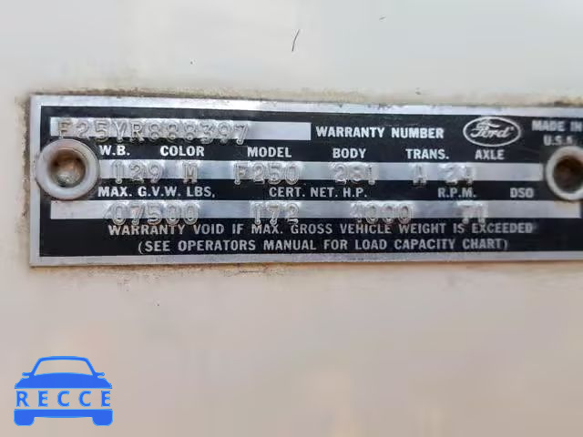 1966 FORD PICKUP F25YR888397 image 9