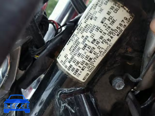 1995 KAWASAKI VN800 JKBVNCA12SA005879 зображення 9