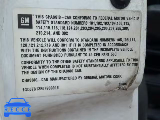 2006 GMC C7500 C7C0 1GDJ7C1386F900916 image 9
