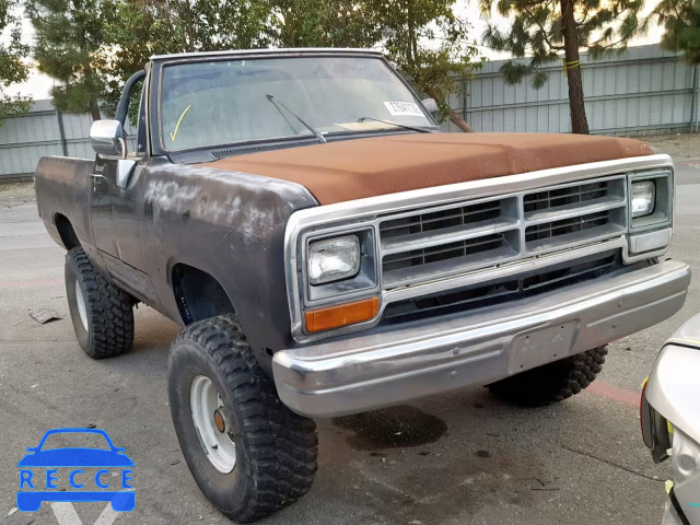 1986 DODGE RAMCHARGER 3B4GW12TXGM600510 зображення 0