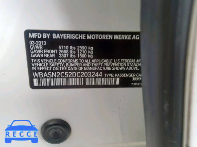 2013 BMW 535 IGT WBASN2C52DC203244 зображення 9