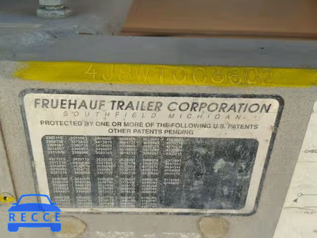 1998 FRUEHAUF TRAILER 4J8B04221WT003602 image 9