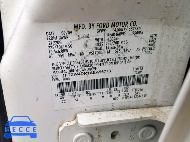 2010 FORD F450 SUPER 1FTXW4DR1AEA56773 image 9