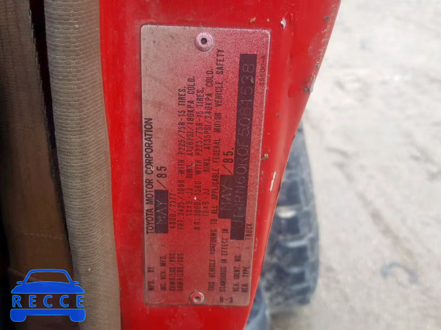 1985 TOYOTA PICKUP RN6 JT4RN60R0F5081538 image 9