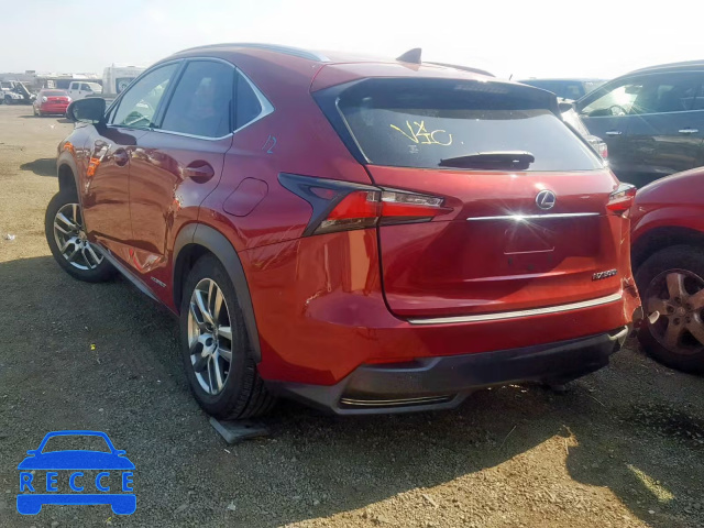 2015 LEXUS NX 300H JTJBJRBZ2F2028446 image 2