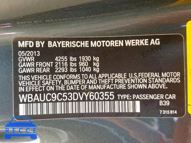 2013 BMW 135 I WBAUC9C53DVY60355 зображення 9