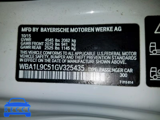 2016 BMW 228 XI WBA1L9C51GV325435 image 9