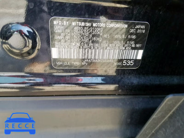 2019 MITSUBISHI ECLIPSE CR JA4AT3AA2KZ029562 image 9