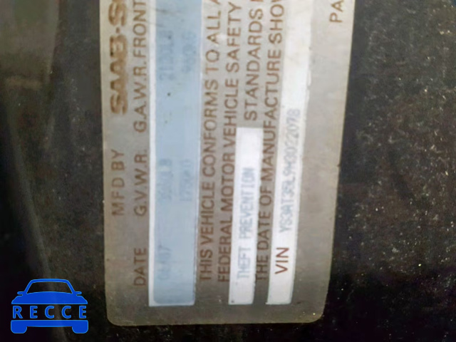 1987 SAAB 900 YS3AT35L9H3022078 image 9