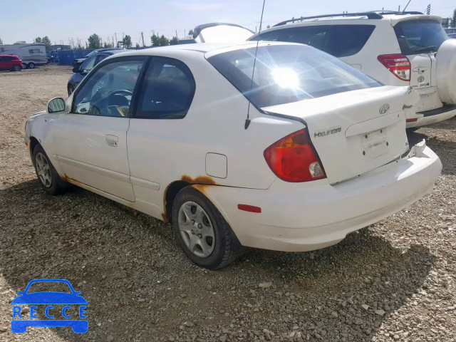 2003 HYUNDAI ACCENT BAS KMHCG35G63U259696 image 2