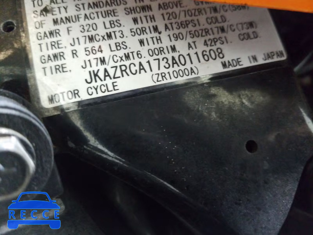 2003 KAWASAKI ZR1000 A1 JKAZRCA173A011608 image 19