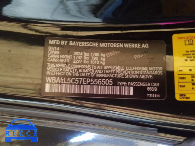 2014 BMW Z4 SDRIVE2 WBALL5C57EP556505 image 9