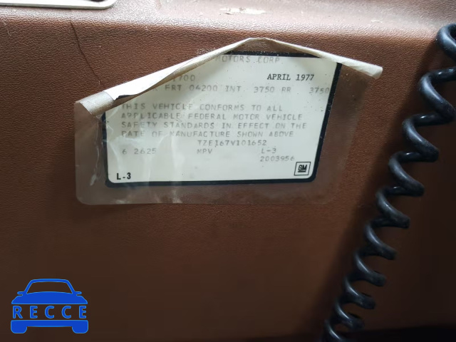 1977 GMC MOTORHOME TZE167V101652 Bild 9