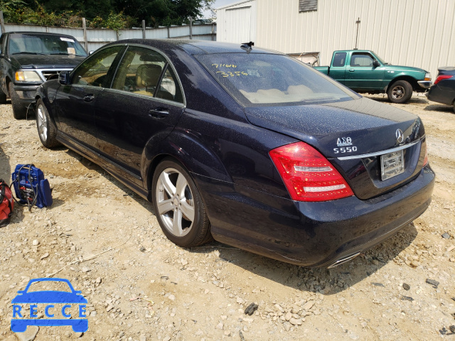 2011 MERCEDES-BENZ S550 WDDNG7BB9BA403356 image 2