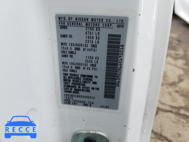 2016 CHEVROLET CITY EXPRE 3N63M0ZN6GK695018 image 9