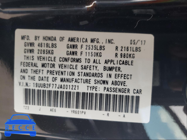 2018 ACURA TLX ADVANC 19UUB2F77JA001221 image 9