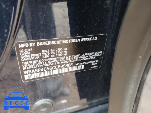 2012 BMW 550 XIGT WBASP4C56CC899868 Bild 11
