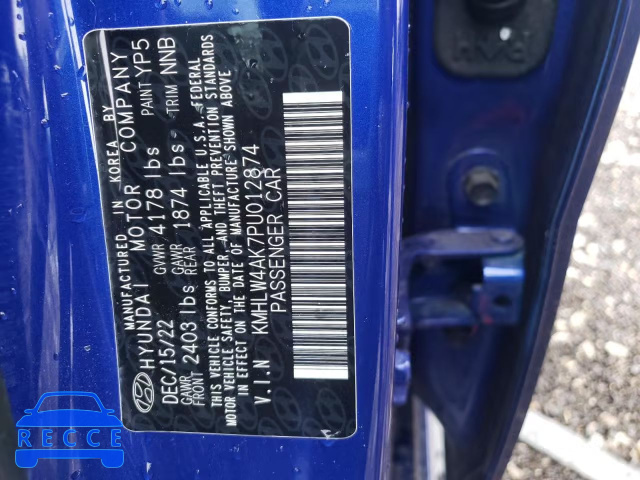 2023 HYUNDAI ELANTRA N KMHLW4AK7PU012874 image 12