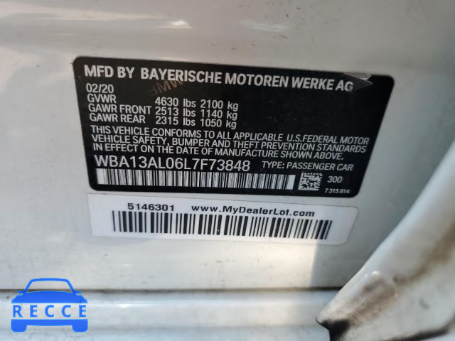 2020 BMW M235XI WBA13AL06L7F73848 image 12