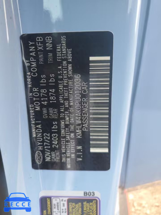2023 HYUNDAI ELANTRA N KMHLW4AK0PU012036 image 11