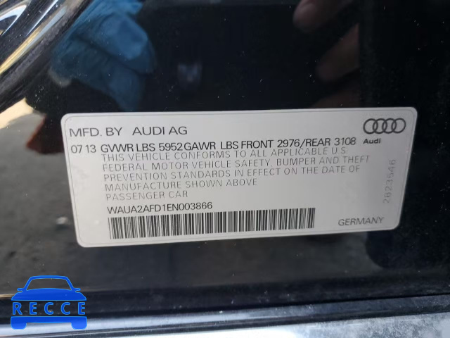 2014 AUDI A8 QUATTRO WAUA2AFD1EN003866 image 11