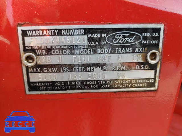 1964 FORD 100 CLB WG F10CK446120 image 11
