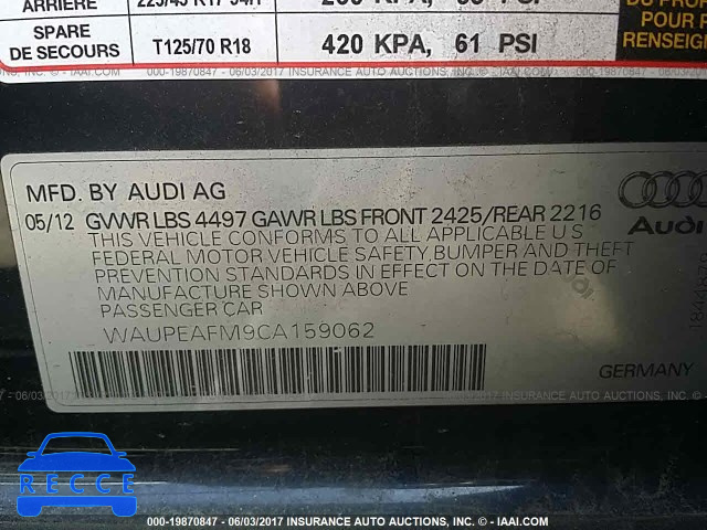 2012 Audi A3 PREMIUM PLUS WAUPEAFM9CA159062 image 8