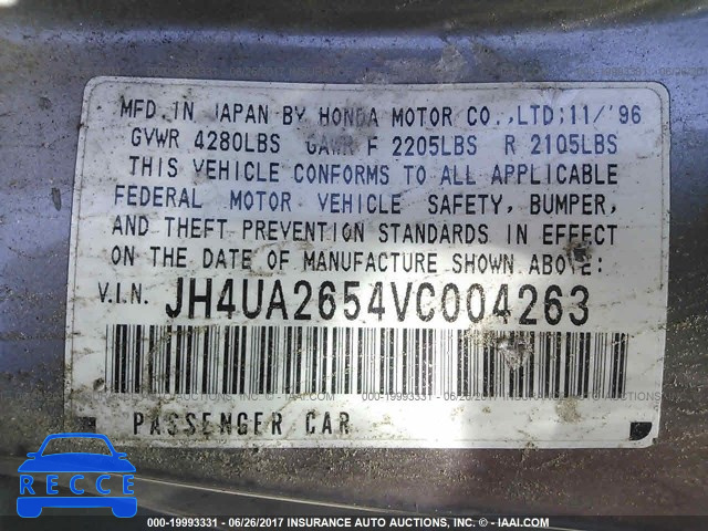 1997 Acura 2.5TL JH4UA2654VC004263 image 8