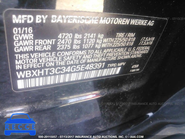 2016 BMW X1 XDRIVE28I WBXHT3C34G5E48391 Bild 8