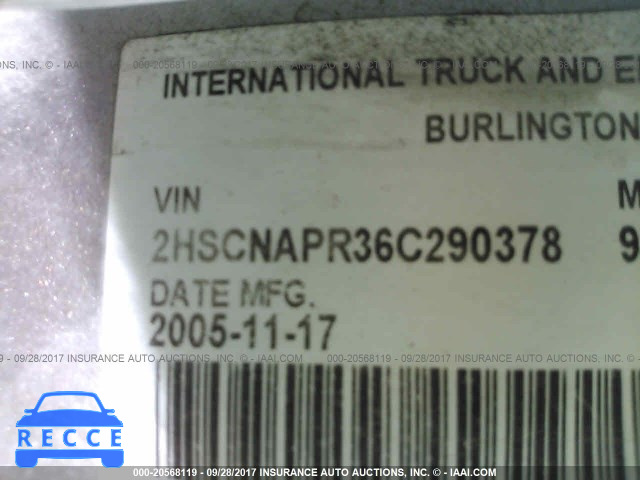 2006 INTERNATIONAL 9400 9400I 2HSCNAPR36C290378 image 9