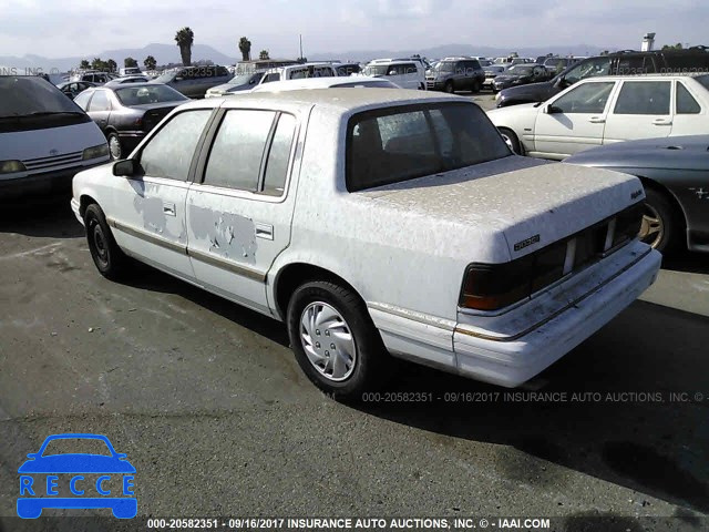 1991 Dodge Spirit 1B3XA46K2MF546105 image 2