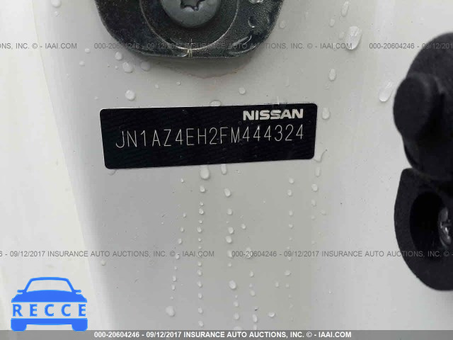 2015 Nissan 370Z TOUR/SPT/TECH/NISMO/TECH JN1AZ4EH2FM444324 image 8