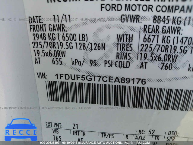 2012 Ford F550 SUPER DUTY 1FDUF5GT7CEA89176 зображення 8