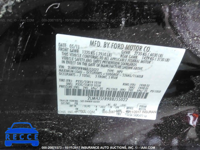 2011 LINCOLN MKT 2LMHJ5FR9BBJ55022 image 8