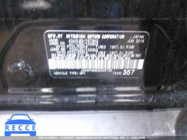 2016 MITSUBISHI OUTLANDER SPORT SEL/GT JA4AP4AW2GZ056726 image 8
