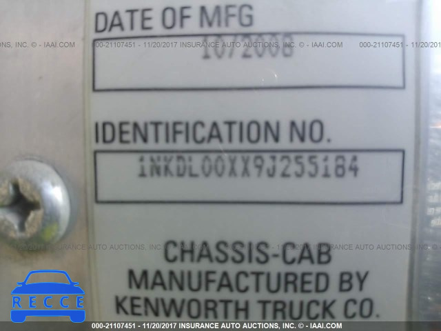 2009 KENWORTH CONSTRUCTIONON T800 1NKDL00XX9J255184 Bild 9