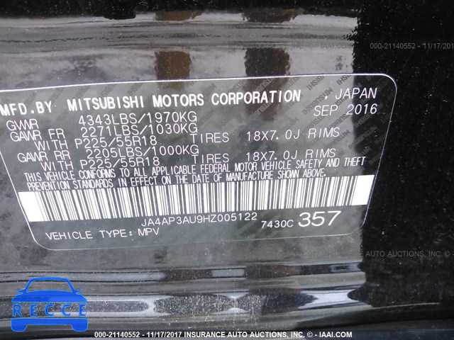 2017 MITSUBISHI OUTLANDER SPORT ES/SE JA4AP3AU9HZ005122 image 8