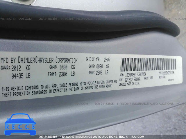 2007 Dodge Caliber SXT 1B3HB48B17D287024 зображення 8