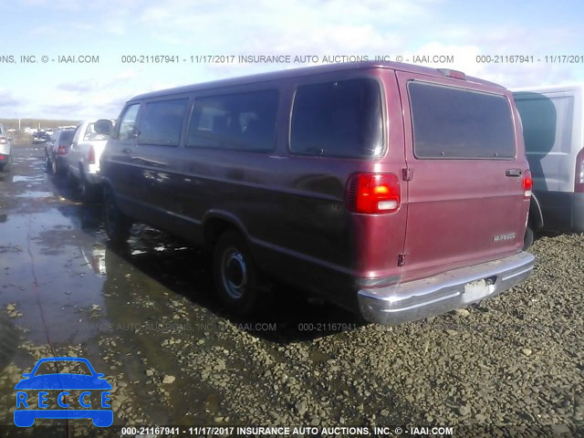 1999 DODGE RAM WAGON B3500 2B5WB35Z1XK578560 зображення 2