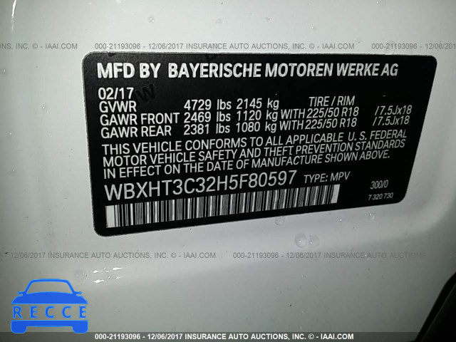 2017 BMW X1 XDRIVE28I WBXHT3C32H5F80597 image 8