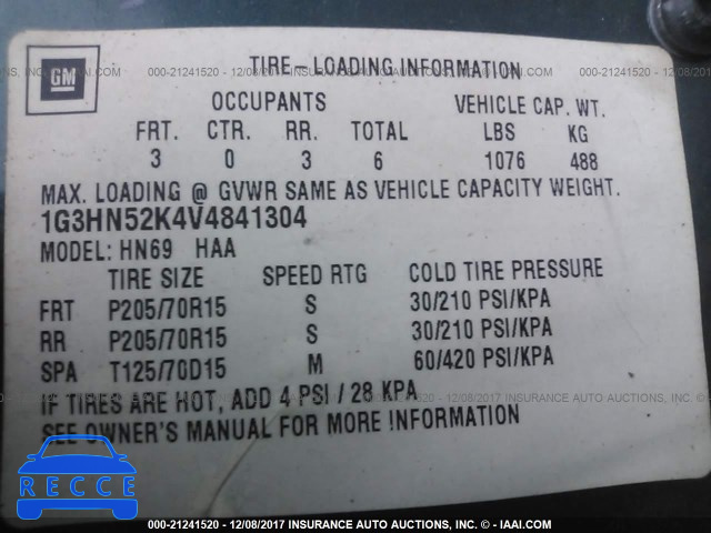 1997 OLDSMOBILE 88 LS 1G3HN52K4V4841304 image 8