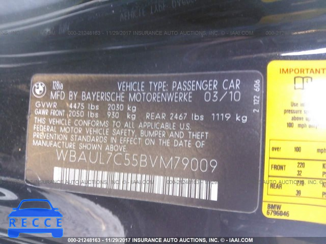 2011 BMW 128 I WBAUL7C55BVM79009 image 8