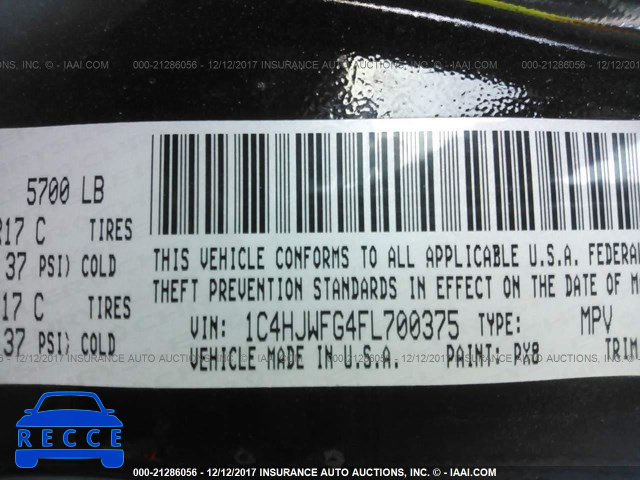2015 JEEP WRANGLER UNLIMITE RUBICON 1C4HJWFG4FL700375 image 8