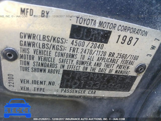 1987 Toyota Cressida LUXURY JT2MX73E7H0133694 image 8