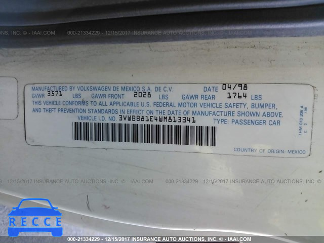 1998 Volkswagen Cabrio GLS 3VWBB81E4WM813341 Bild 8