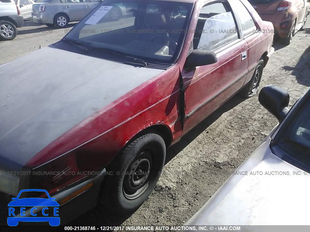 1991 DODGE SHADOW 1B3XP44K7MN553011 image 5