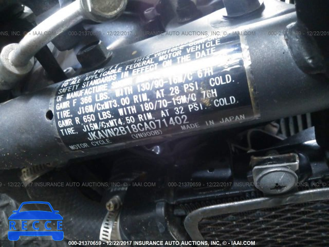 2012 Kawasaki VN900 B JKAVN2B18CA071402 image 9