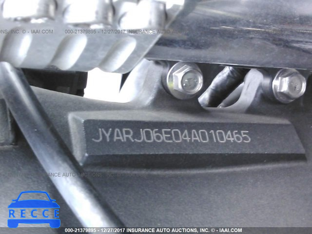 2004 YAMAHA YZFR6 L JYARJ06E04A010465 Bild 9