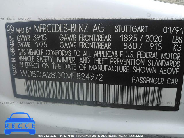 1991 Mercedes-benz 190 E 2.3 WDBDA28D0MF824972 Bild 8