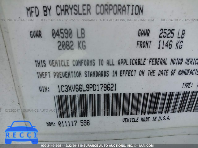 1993 Chrysler New Yorker FIFTH AVENUE 1C3XV66L9PD179621 image 8